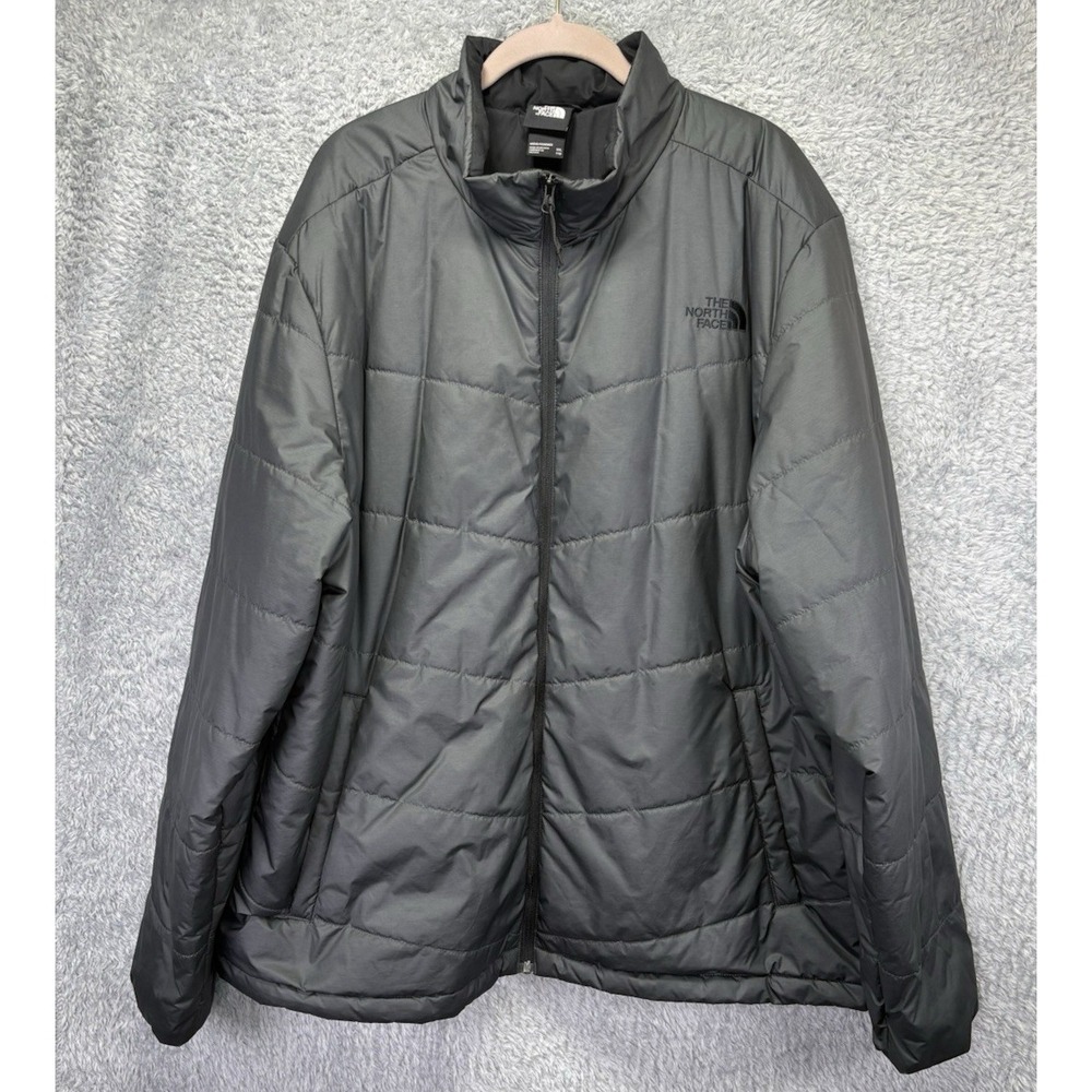 The North Face Mens 2XL XXL Gray Puffer Jacket Lightweight Packable Insulated